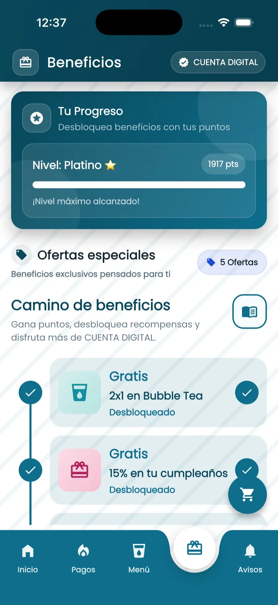Beneficios Cuenta Digital
